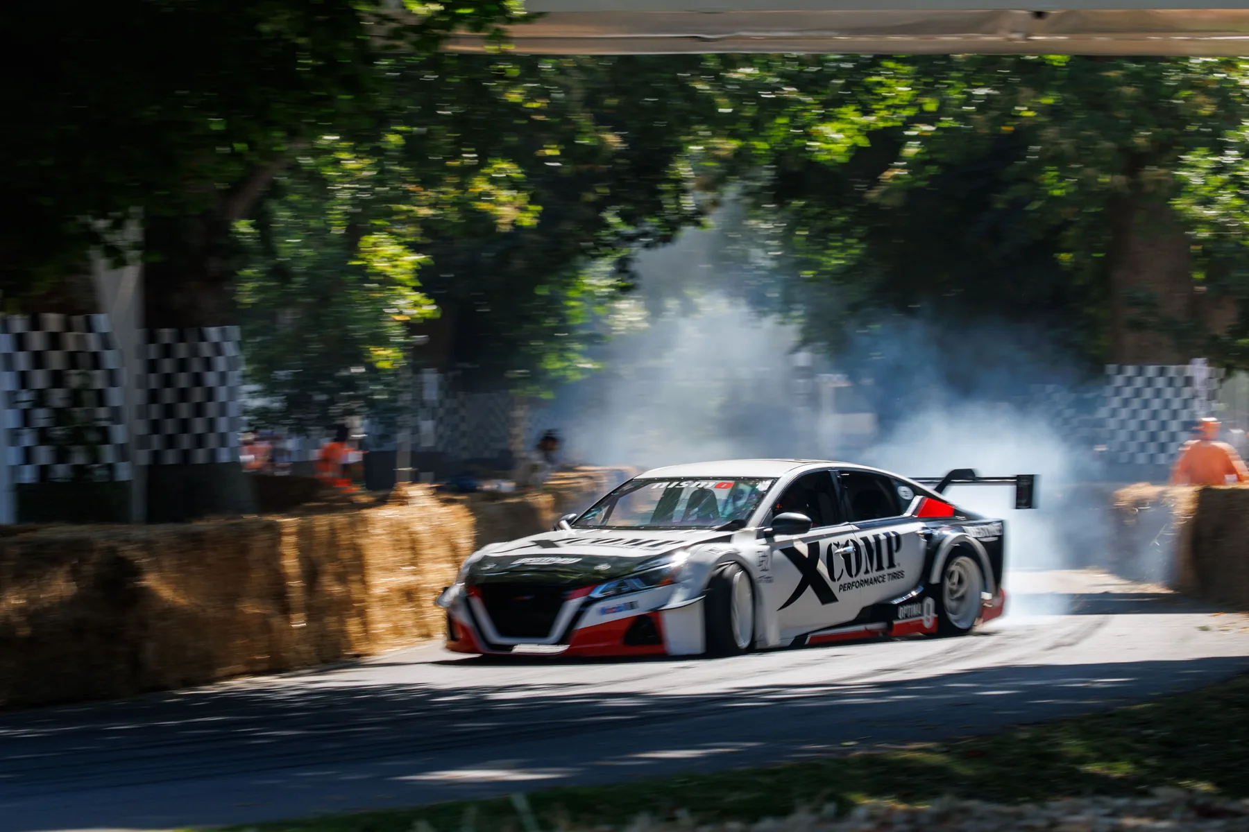 Forsberg Racing competition car in the paddock